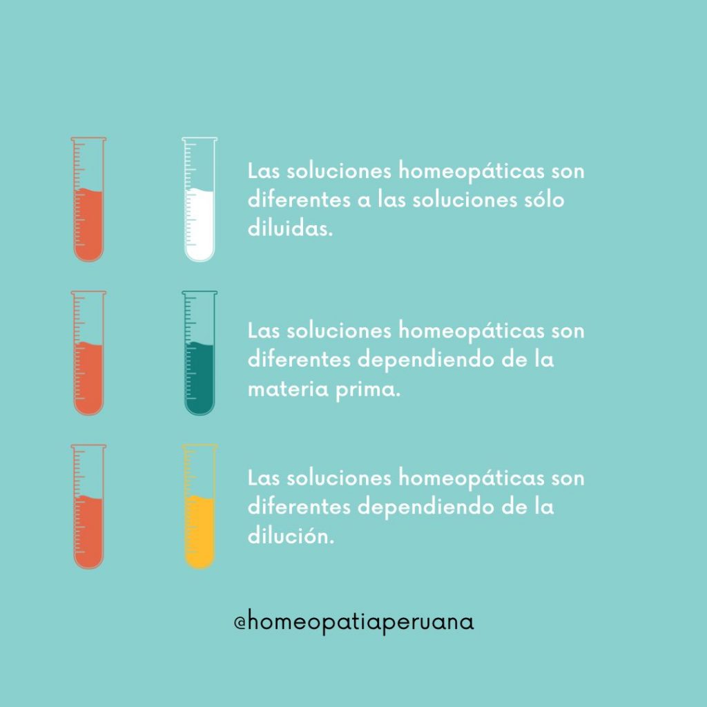 Soluciones homeopáticas tienen identidad única